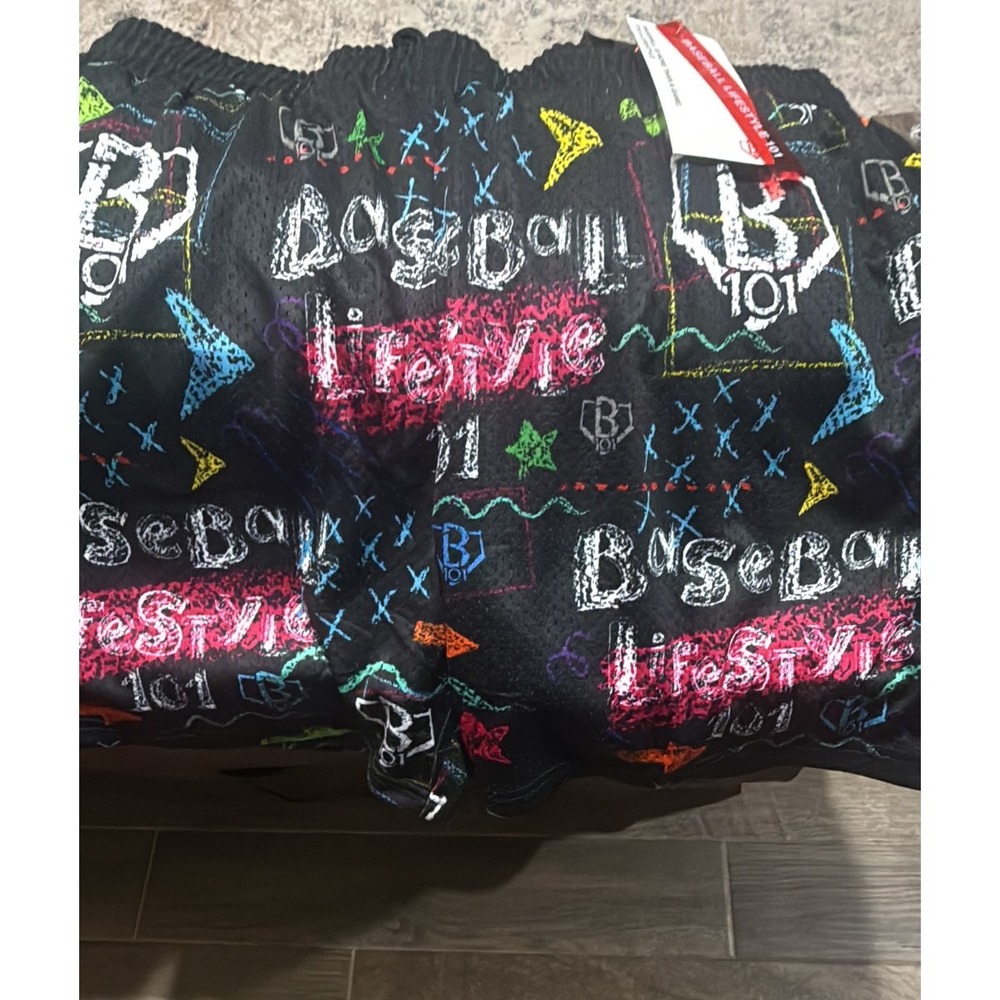 Baseball Lifestyle 101 Graffiti Mesh Shorts